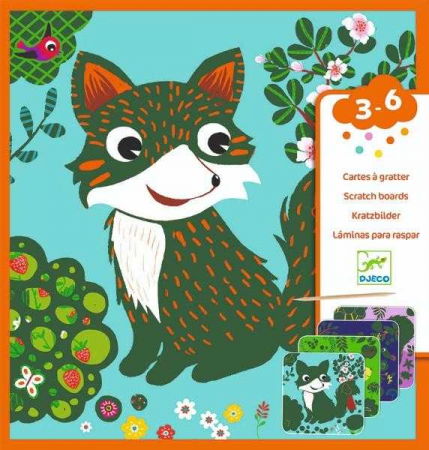 Djeco - Djeco-Set-creativ-de-razuit-Animale-prietenoase