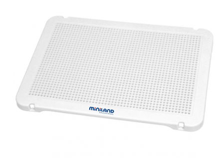 Jucarii Creativitate - Miniland-Set-de-6-tablite-albe-pentru-mozaic-Miniland