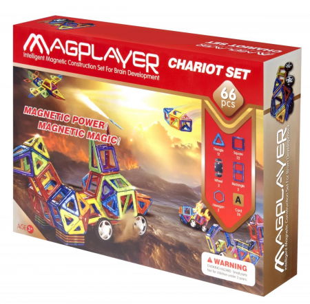 Top ajándékok 0-12 éves gyerekeknek - Magplayer-Set-de-constructie-magnetic-66-piese