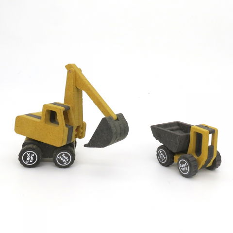 Ajándékok 7 éves gyerekeknek - Set de constructie vehicule de santier Marco si Frederic, Croc toys