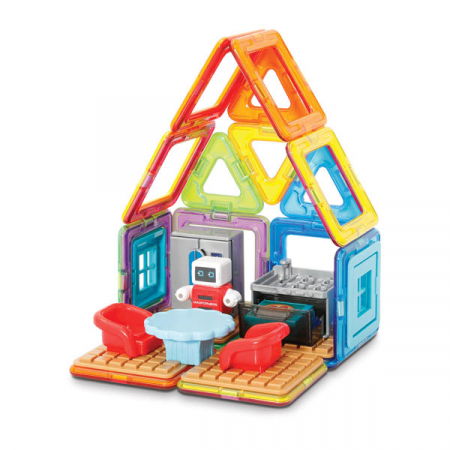 Ajándékok gyerekeknek - Clicstoys-Set de construit Magformers- Bucatarie, 33 piese