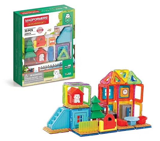 Black Friday játékok - Clicstoys-Set de construit Magformers- Casa Milo, 33 piese