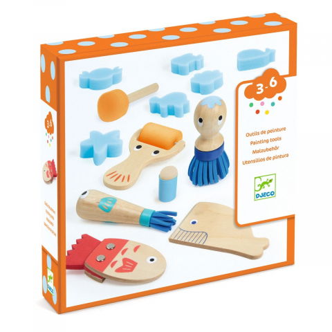 Ajándékok 7 éves gyerekeknek - Set de instrumente pentru pictura creativa, Djeco