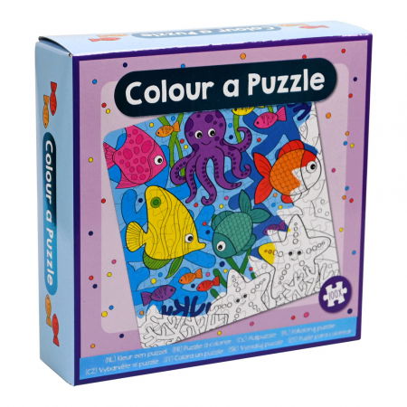Akciók - WinsHolland-Set DIY Coloreaza propriul puzzle - animale marine