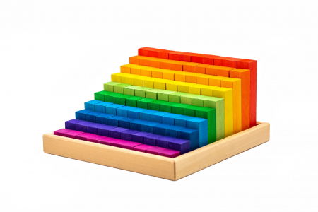 Formák és válogatás - Marc toys-Set Handmade, Constructor Colorat Mic, 100 Piese