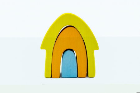 Formák és válogatás - Marc toys-Set handmade Marc toys, Casuta din povesti Bleu