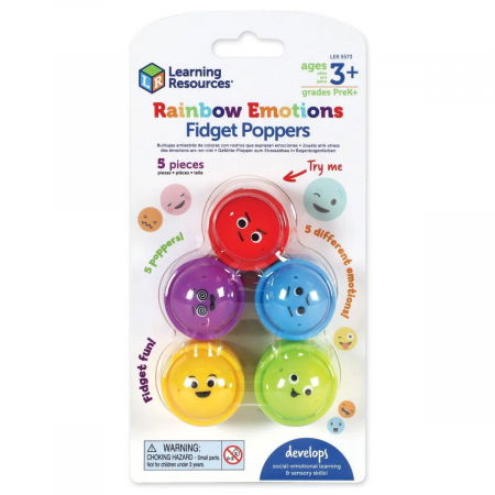 Játékok 0-2 éves korig - Learning Resources Set jucarii Fidget Poppers - Emotii