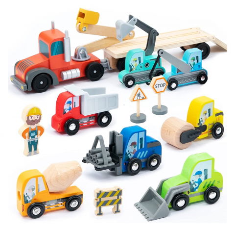 Cadou copii 3 ani - Set-mare-de-vehicule-pentru-constructii,-UMU-Toys-UMU-Toys