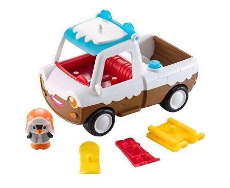 Ajándékok 2 éves gyerekeknek - Klorofil Set Masina Pick-up de Jucarie cu Zapada din universul Klorofil