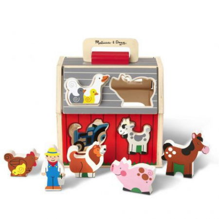 Játékok 1-3 éveseknek - Melissa & Doug Sortator de forme Ferma animalelor - Melissa & Doug