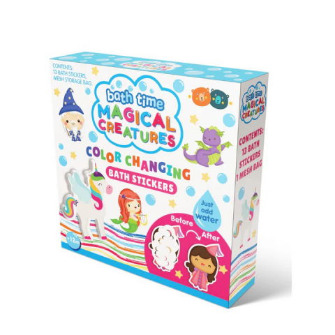 Jucarii 1-3 ani - Buddy&Barney-Stickere Pentru Baie Care Isi Schimba Culoarea - Creaturi Magice