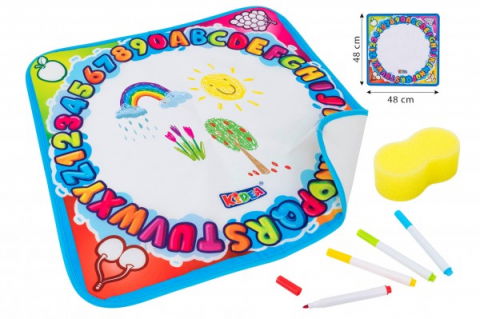 Első fogalmak játékok - Suprafata lavabila Globo de desenat cu markere si burete inclus