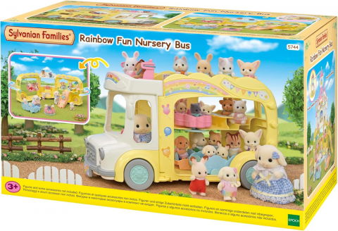 Játékok 3-5 éveseknek - Sylvanian Families - Autobuz Curcubeu
