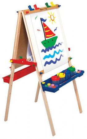 Játékok 3 éves kortól - Melissa & Doug Tabla de scris reglabila Sevalet lemn Melissa and Doug