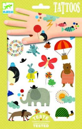 Motoros készséget fejlesztő játékok - Djeco-Tatuaje-pentru-copii