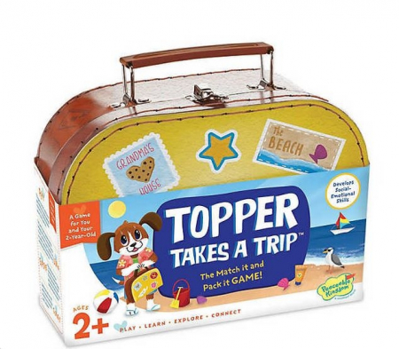 Társasjátékok - Peaceable-Kingdom-Topper-takes-a-trip-Topper-pleca-in-vacanta