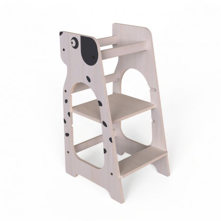 Oktató játékok - MamaToyz Turn de invatare-Learning Tower din lemn Catelus MamaToyz