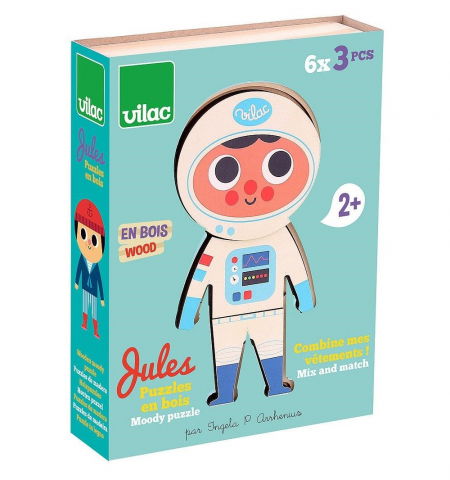 Játékok 2 éves kortól - Vilac Puzzle din lemn Jules