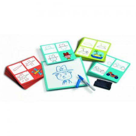 Iskolai felszerelések - Djeco-Deseneaza-pas-cu-pas-Editie-pentru-baieti
