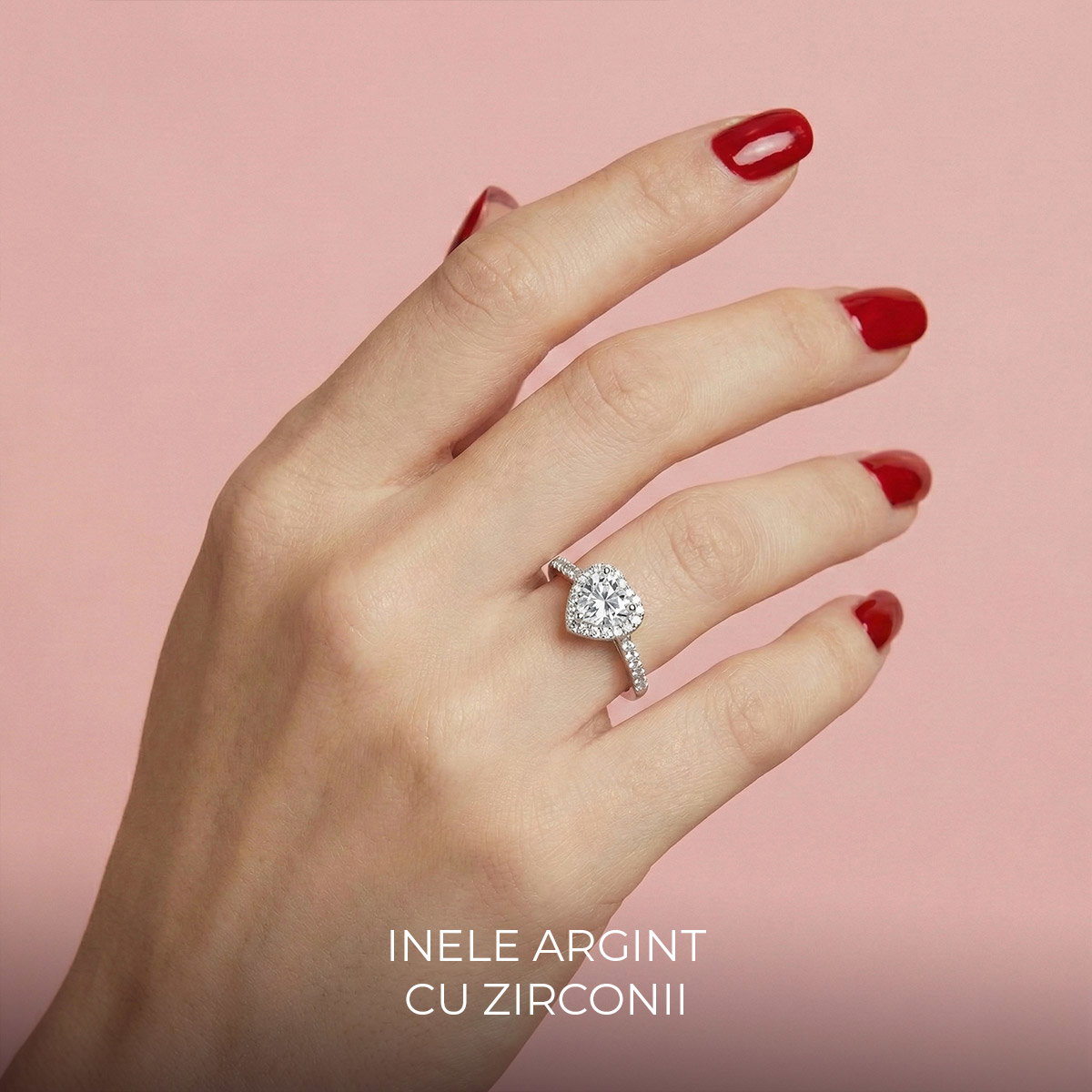 Inele Argint cu Zirconia 8 MARTIE