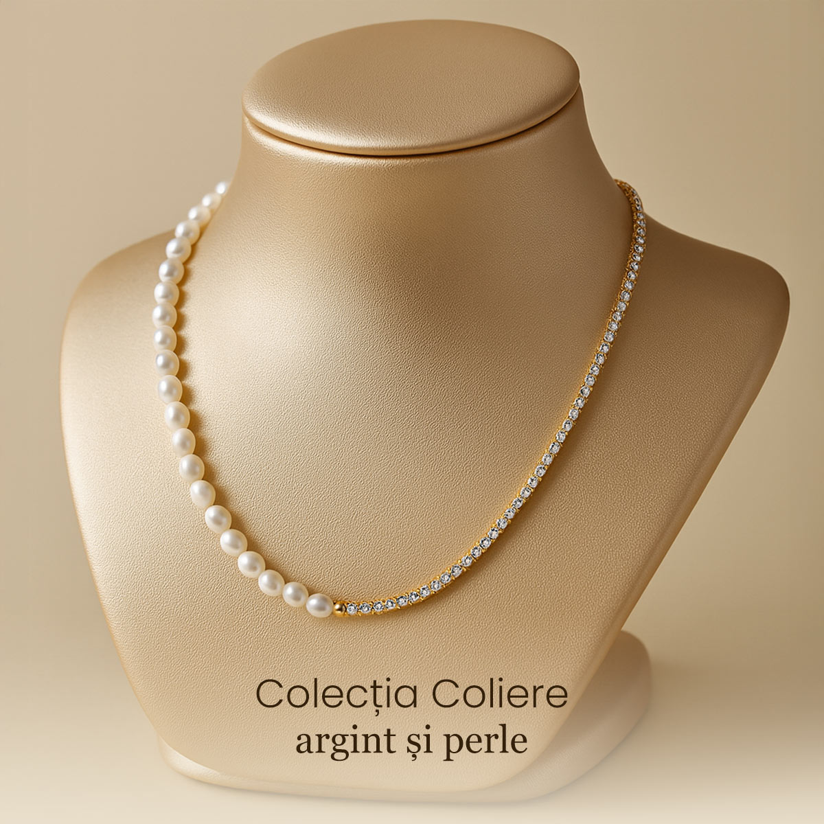 Coliere Argint cu Perle Naturale