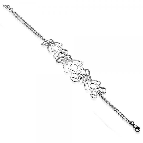 Bratara inox cu trei ursuleti [2]