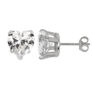 Cercei argint 925 cu inimioare de zirconiu 8 mm [1]