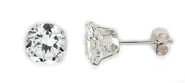 Cercei argint 925 fara nichel cu zirconiu 7 mm [1]