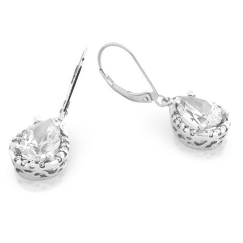Cercei argint 925 picatura cu zirconii albe ESX0301 Be Elegant [1]