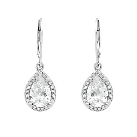 Cercei argint 925 picatura cu zirconii albe ESX0301 Be Elegant [2]