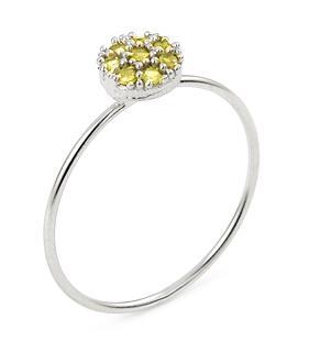 Inel argint 925 cu zirconii galbene [1]