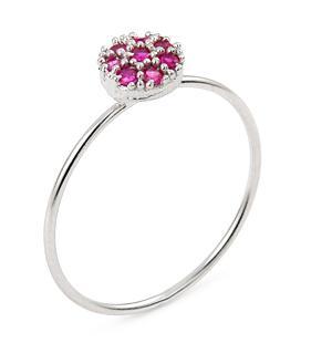 Inel argint 925 cu zirconii roz [1]