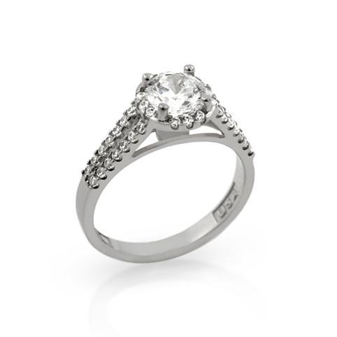 Inel argint 925 elegant cu zirconii [1]