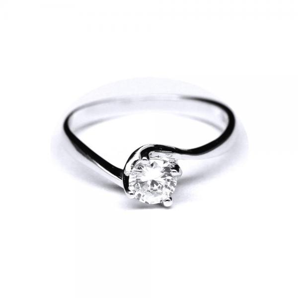 Inel argint 925 rodiat cu zirconiu [1]