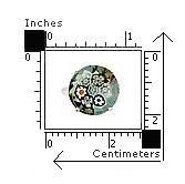 Inel argint 925 rodiat si sticla de Murano autentica [3]