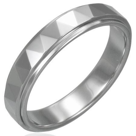 Inel din tungsten stil verigheta [2]