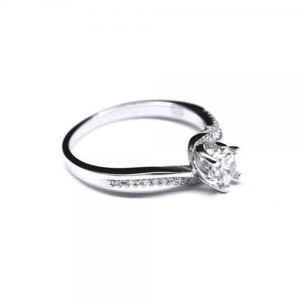 Inel elegant argint 925 rodiat cu zirconii [2]