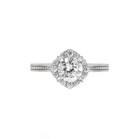 Inel elegant din argint 925 rodiat cu zirconii [2]