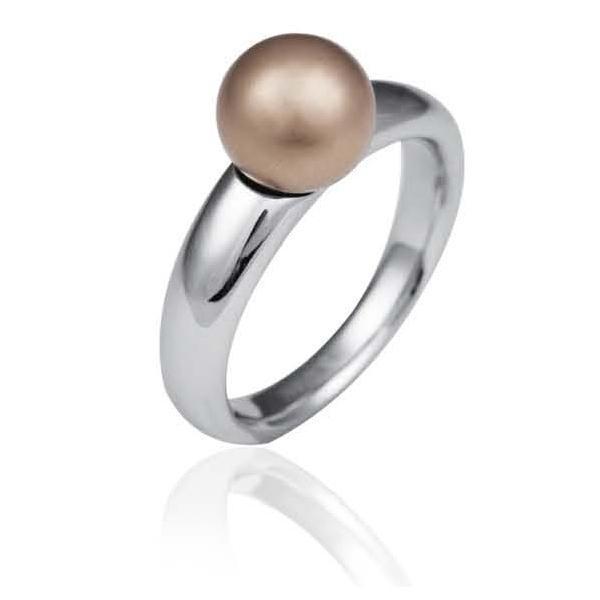 Inel otel inox cu biluta detasabila auriu mat [1]