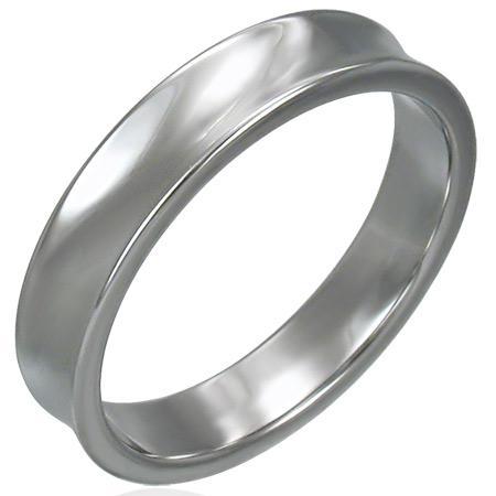 Inel tungsten 4 mm model concav stil verigheta [1]