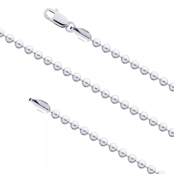 Lant argint 925 model militar 1.35 mm cu bilute army 51 cm LSX0095 [1]