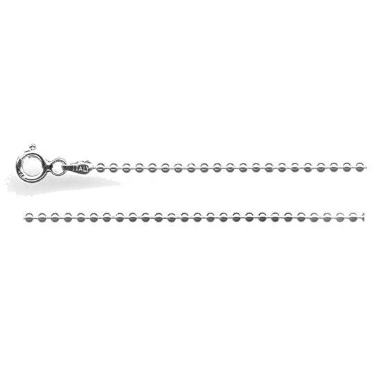 Lant argint 925 1.8 mm cu bilute model army 45 cm [1]