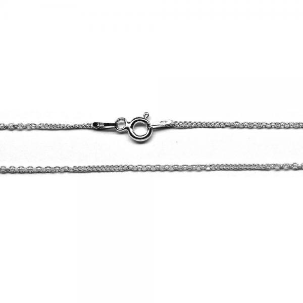 Lant argint 925 45 cm cu doua modele de zale ovale [1]