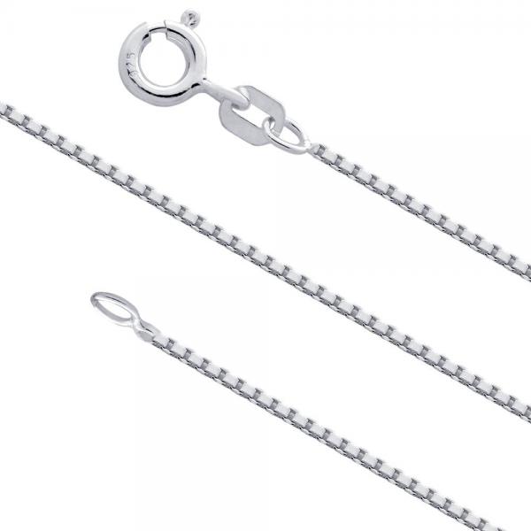 Lant argint 925 placat cu rodiu 75 cm si 1 mm grosime LSX0096 [1]