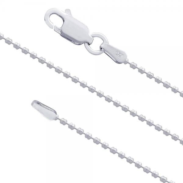 Lant argint 925 rodiat cu bilute model militar [1]