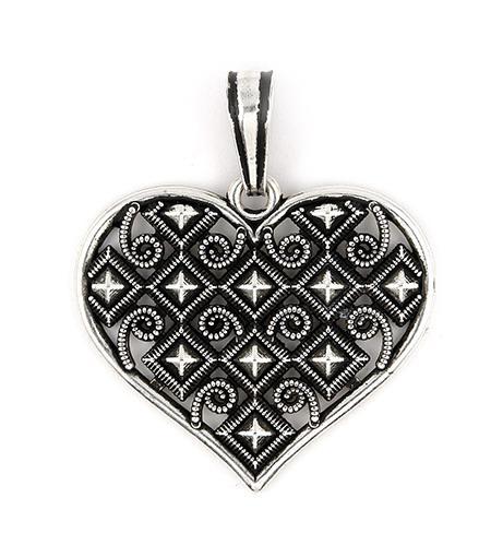 Pandant argint 925 in forma de inimioara [2]
