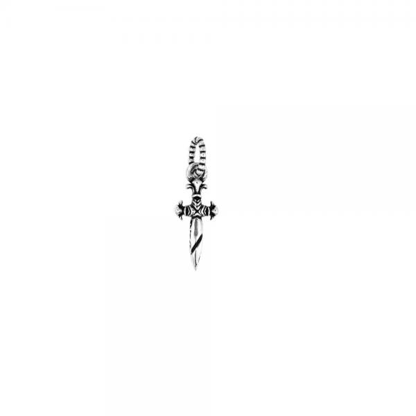 Pandant argint 925 pumnal TWISTED BLADE [2]
