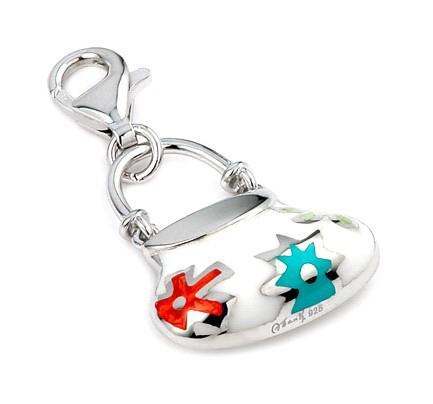 Talismant argint 925 rodiat gentuta pentru bratara sau lant [1]