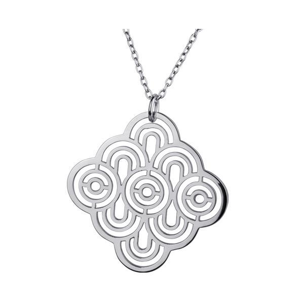 Pandant elegant din inox in forma de floare [1]