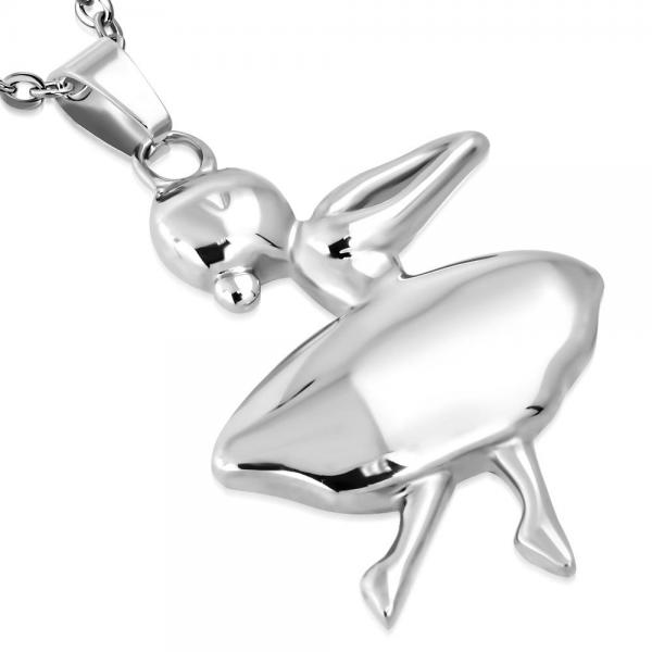 Pandant otel inox cu balerina [1]